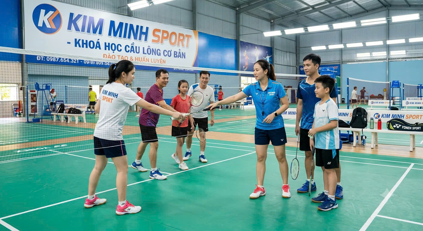  KHÓA HỌC CẦU LÔNG CHUẨN CƠ BẢN – ĐÁNH ĐÚNG KỸ THUẬT, BỨT PHÁ ĐAM MÊ CÙNG KIM MINH BADMINTON!